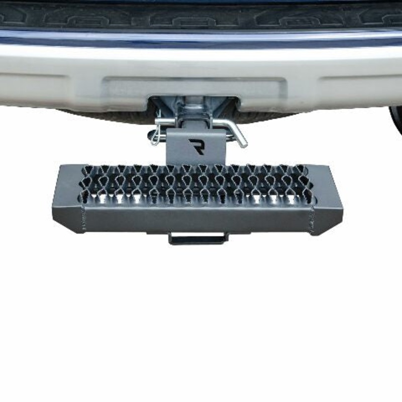 RealTruck Growler Hitch Step | Aluminum, 19″ Long x 7″ Wide, Textured Black | GHS2018-TX | Universal w/Standard 2″ Hitch Receiver