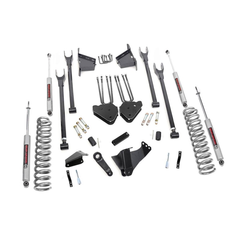 8 Inch Lift Kit | 4 Link | RR Blocks | Ford F-250/F-350 Super Duty 4WD (05-07)