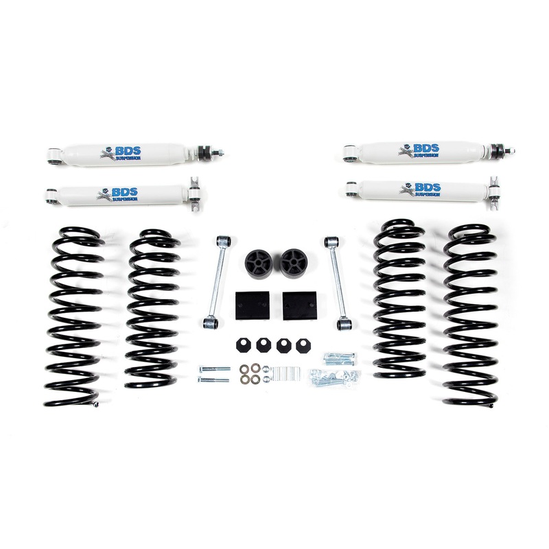 BDS Suspension 2″ Coil Spring System 2007-2011 Jeep Wrangler JK 4 Door 1402H