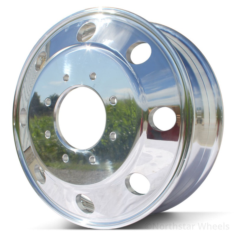 19.5×6.00 Northstar 8x200mm Hub Pilot Mirror Polished Both Sides (Ford F350 DRW 2005-Present)