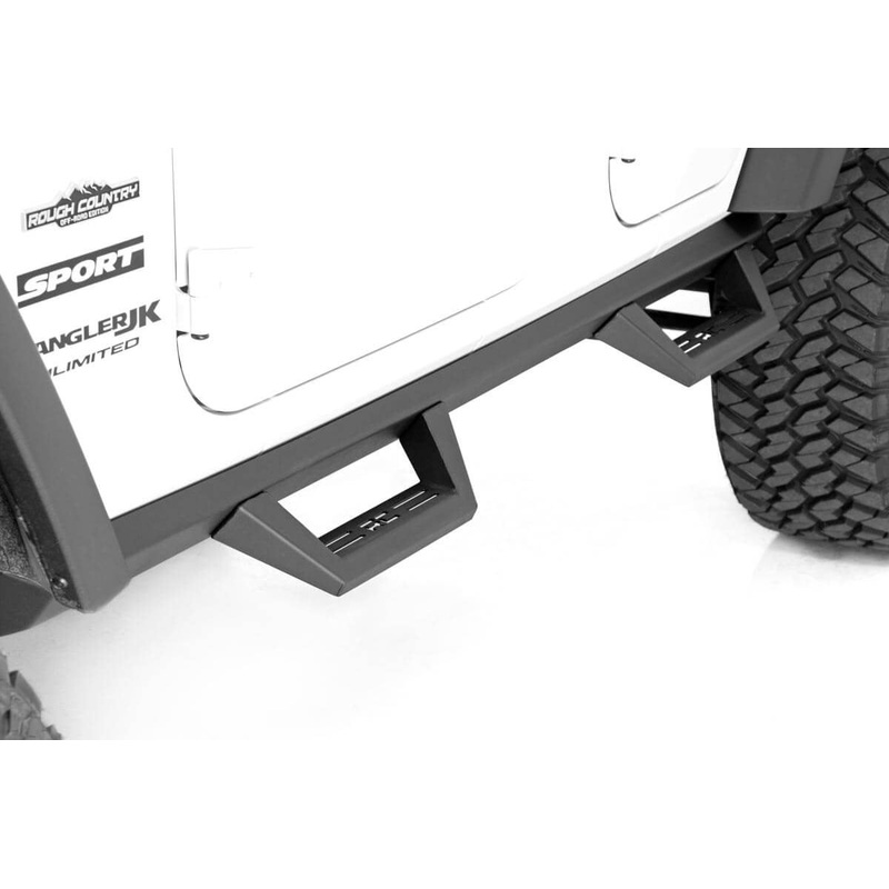 Contoured Drop Steps | 4 Door | Jeep Wrangler Unlimited 2WD/4WD (2007-2018)