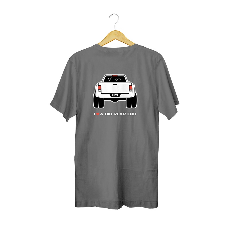 DuallyWheels.com Grey I Love A Big Rear End T-Shirt (XS)