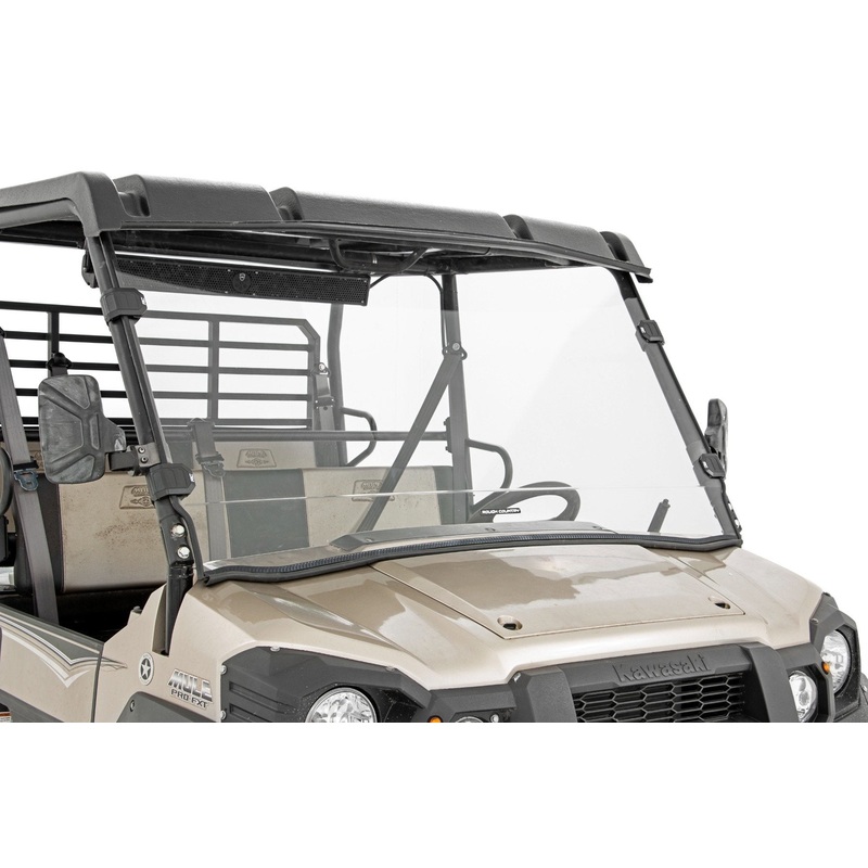 Full Windshield | Scratch Resistant | Kawasaki Mule