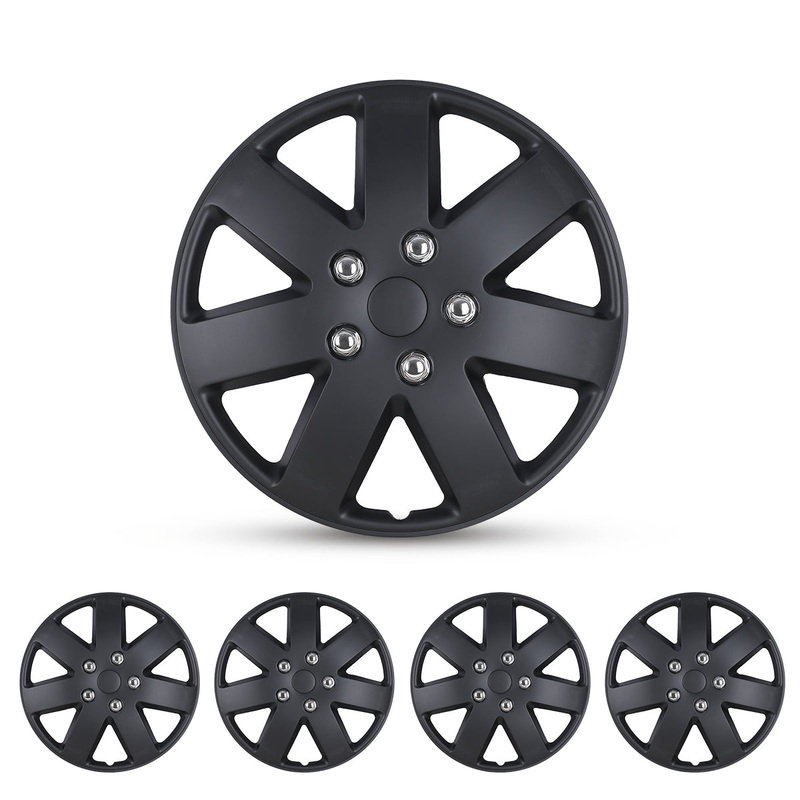 WINJET 16 inch Hubcaps Wheel Covers 5058 – Matte Black