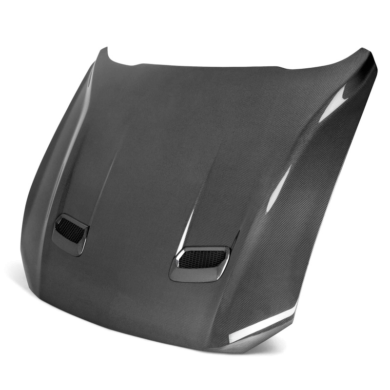 2018 – 2021 Ford Mustang Type-OE Double Sided Carbon Fiber Hood