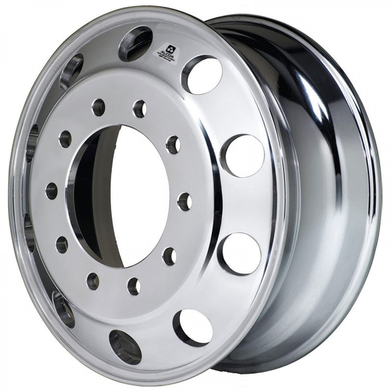 22.5×10.5 10x285mm Hub Pilot Alcoa Polished Outside Dura-Bright EVO