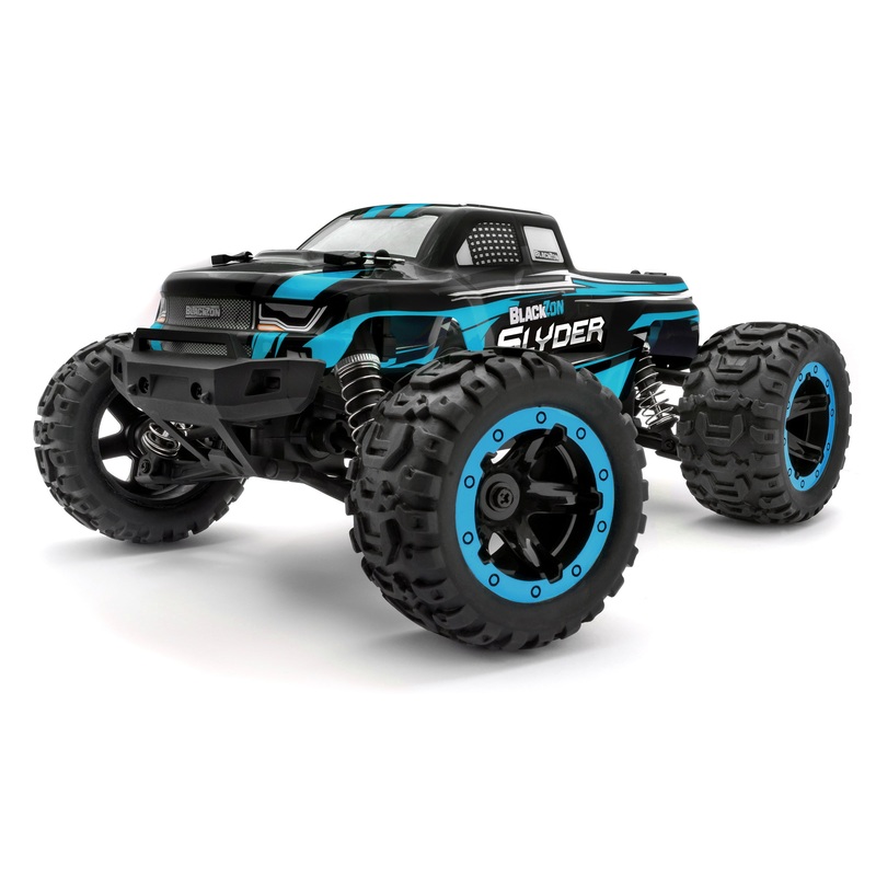 BlackZon Slyder MT 1/16 4WD Electric Monster Truck – Blue