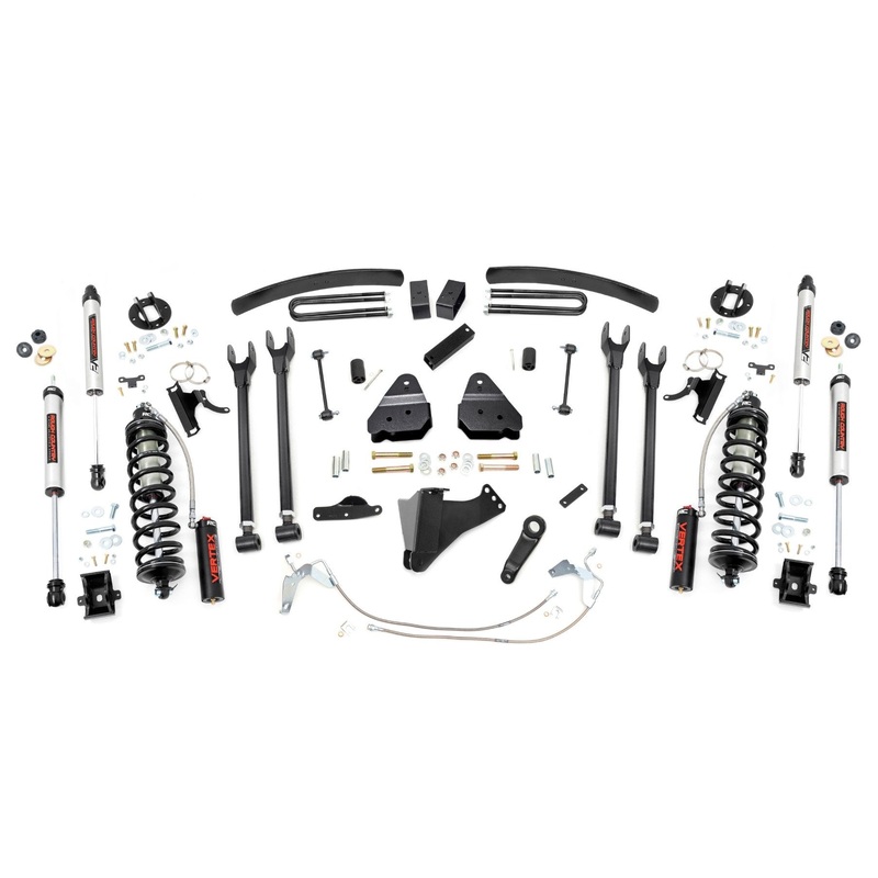 Rough Country 6 Inch Lift Kit Gas 4 Link C/O V2 Fits Ford F-350 4WD 2008-2010