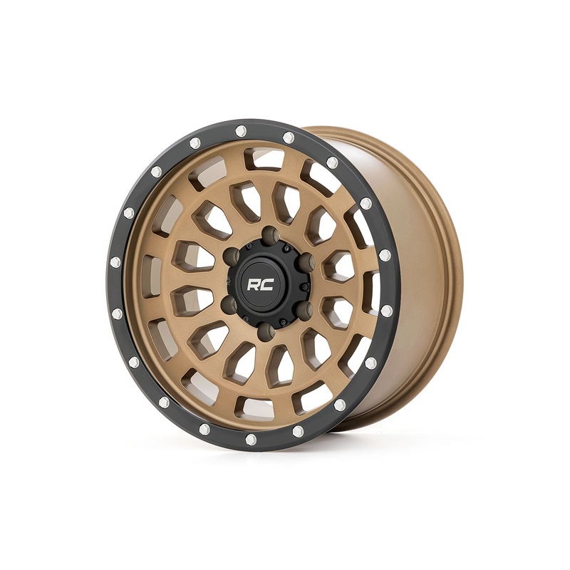 Rough Country 87 Series Wheel | Simulated Beadlock | Bronze/Black | 17×8.5 | 6×135 | +0mm