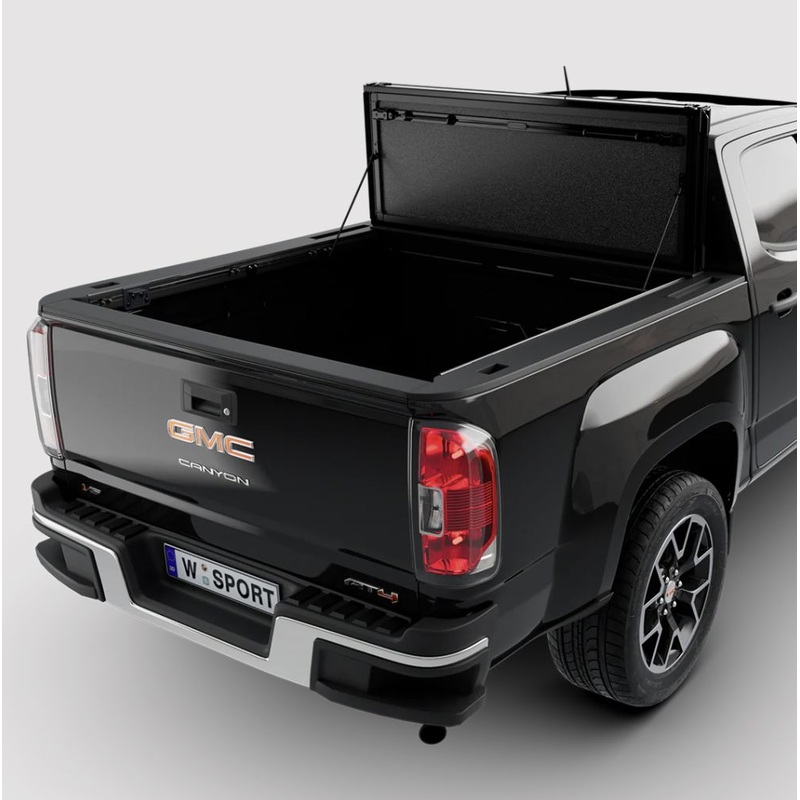 Tonneau Covers I WORKSPORT 2023-2025 Chevrolet Colorado / GMC Canyon AL4  Flip-Up Aluminum Trifold Hard Tonneau Cover