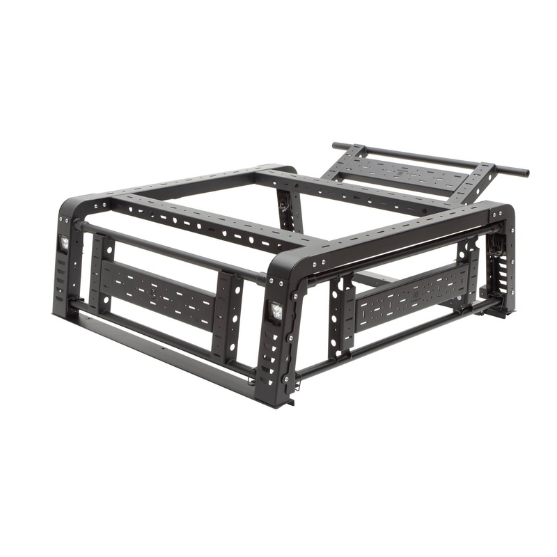 ZROADZ Z839201 Black Mild Steel Aluminum Overland Access Rack Fits 2016-2023 Toyota Tacoma