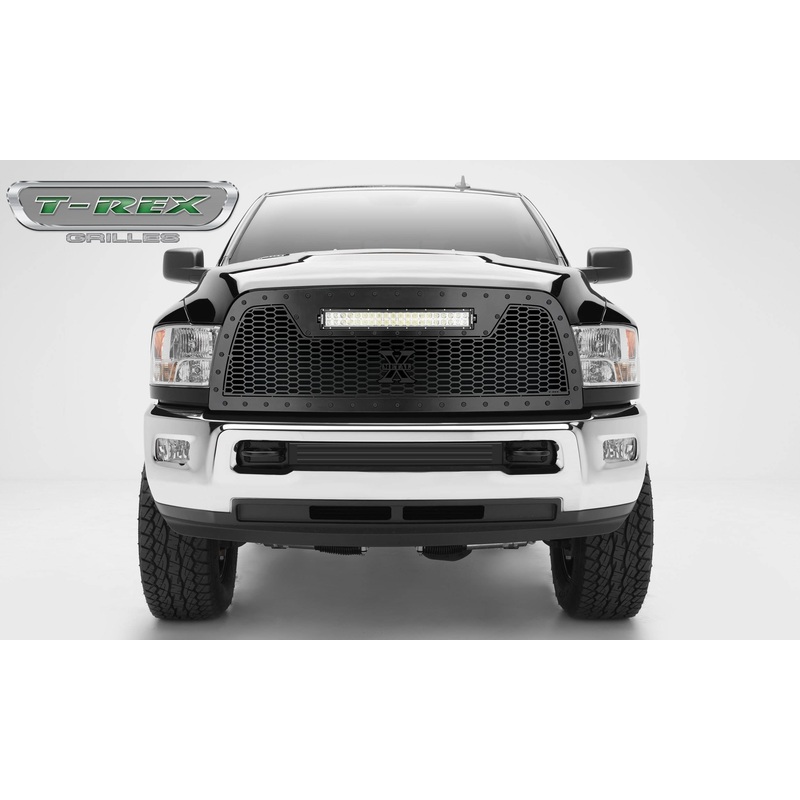 T-REX Grilles 7314521-BR Black Mild Steel Laser Cut Pattern Grille Fits 2013-2018 Ram 2500 3500