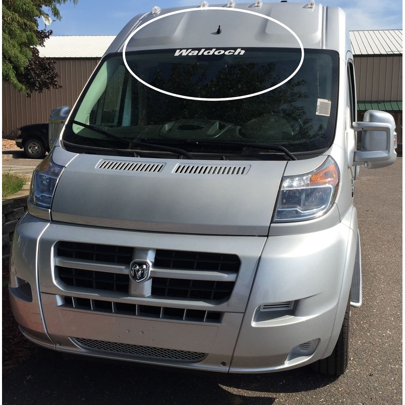 Waldoch Windshield Sticker – White – 160378-01