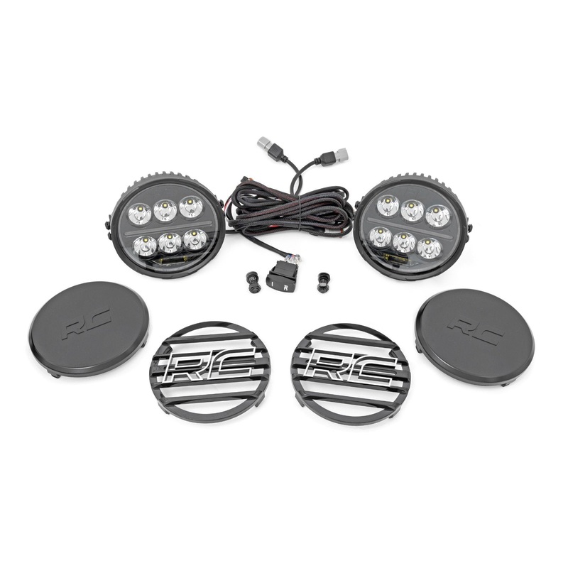 Black Series Halo LED Light Pair | White/Amber DRL | 6.5 Inch | Round