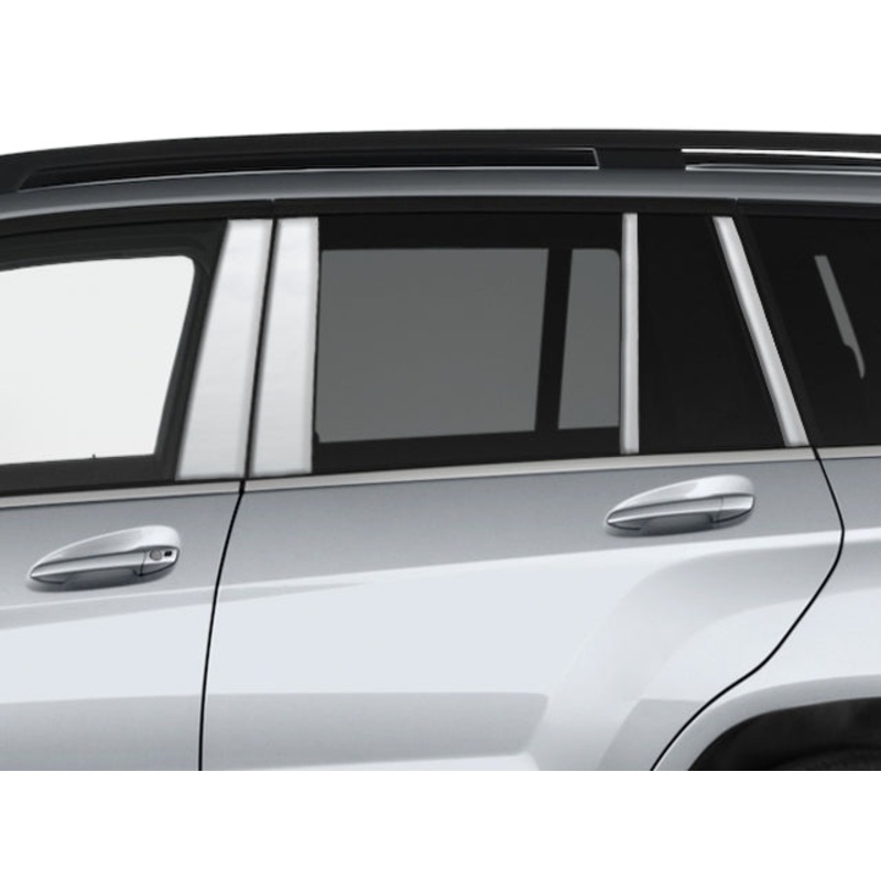 Mercedes GLK Class 2010-2016, 4-door, SUV (8 piece Stainless Steel Pillar Post Trim ) PP10005 QAA