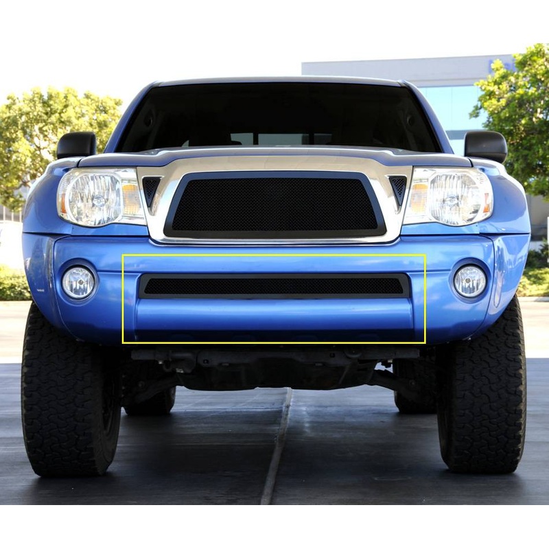 T-REX Grilles 52895 Black Mild Steel Small Mesh Bumper Grille Fits 2011-2011 Toyota Tacoma
