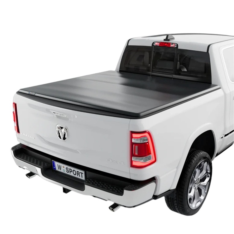 Tonneau Covers I WORKSPORT 2019-2024 Dodge RAM 2500 / 3500 SC4 PRO Vinyl Full Bed Access Quick Latch Trifold Soft Tonneau Cover