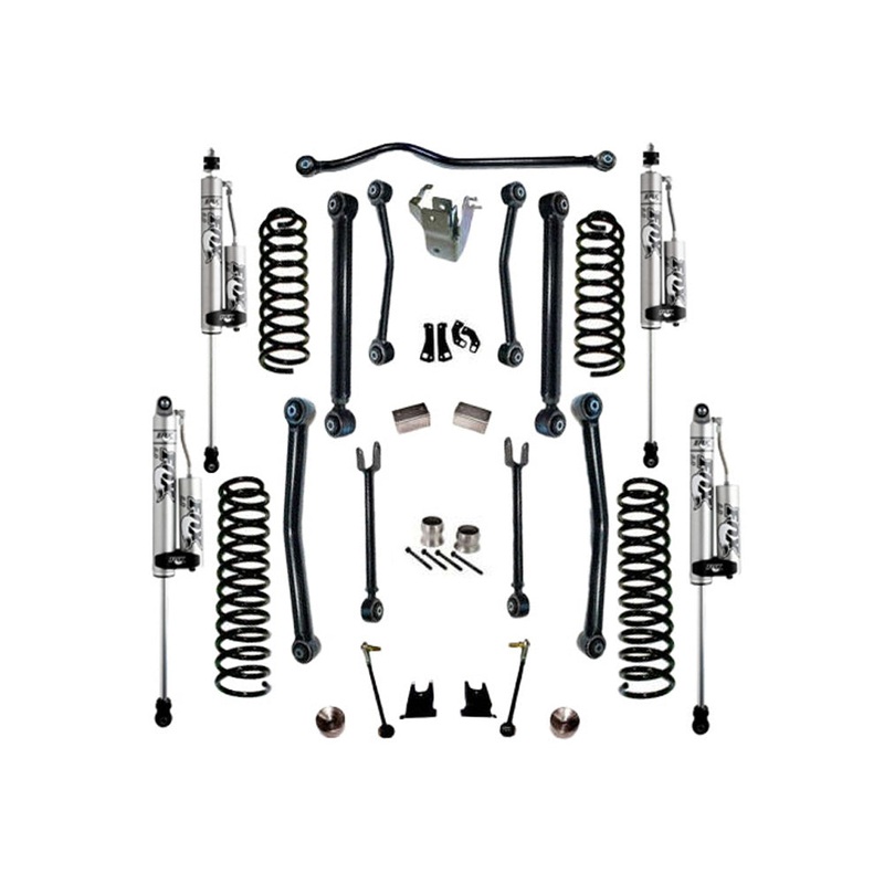 4″ Lift Kit w/ Fox 2.0 Res Shocks – 07-18 Wrangler JK – 4Dr w/ Reflex Ctrl Arms K997FX