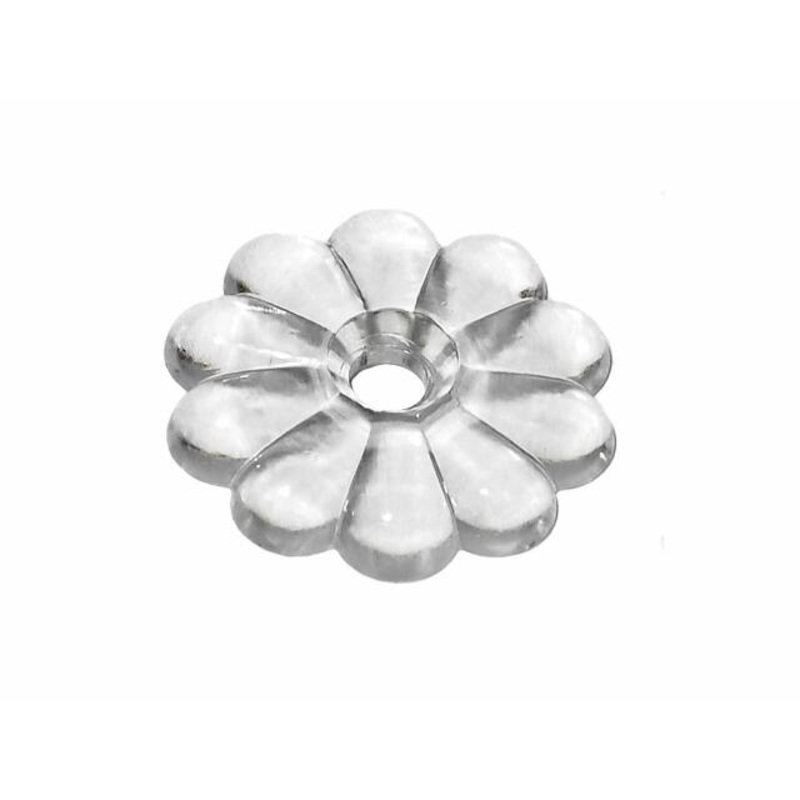 RV Designer H611, Rosette Washers with #6 Screws, Clear, 14 Per Pack, Interior Hardware