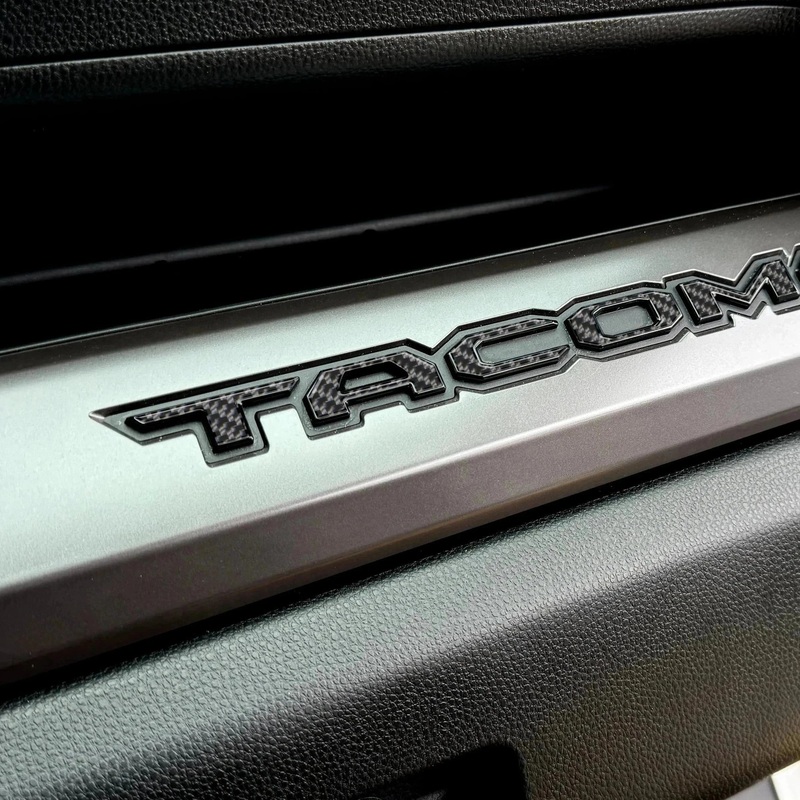 Tufskinz Glovebox Letter Overlays for Tacoma (2024-2025)