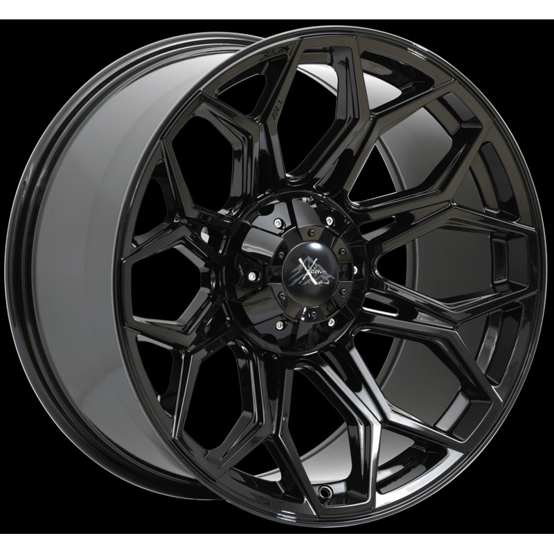 Xdrive Offroad 22X10 X001 Offroad Wheels 6X135/139.7 PCD -25mm Offset Gloss Black Rims