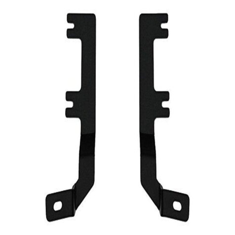 ZROADZ Ditch Hood Hinge LED Mounting Bracket – Compatible w/ 2017-2022 Ford F-250 350 450 550 – to Mount (2) 3 Inch LED Pod Lights – Mild Steel Gloss Black – Bolt-On Easy Installation – PN #Z365471