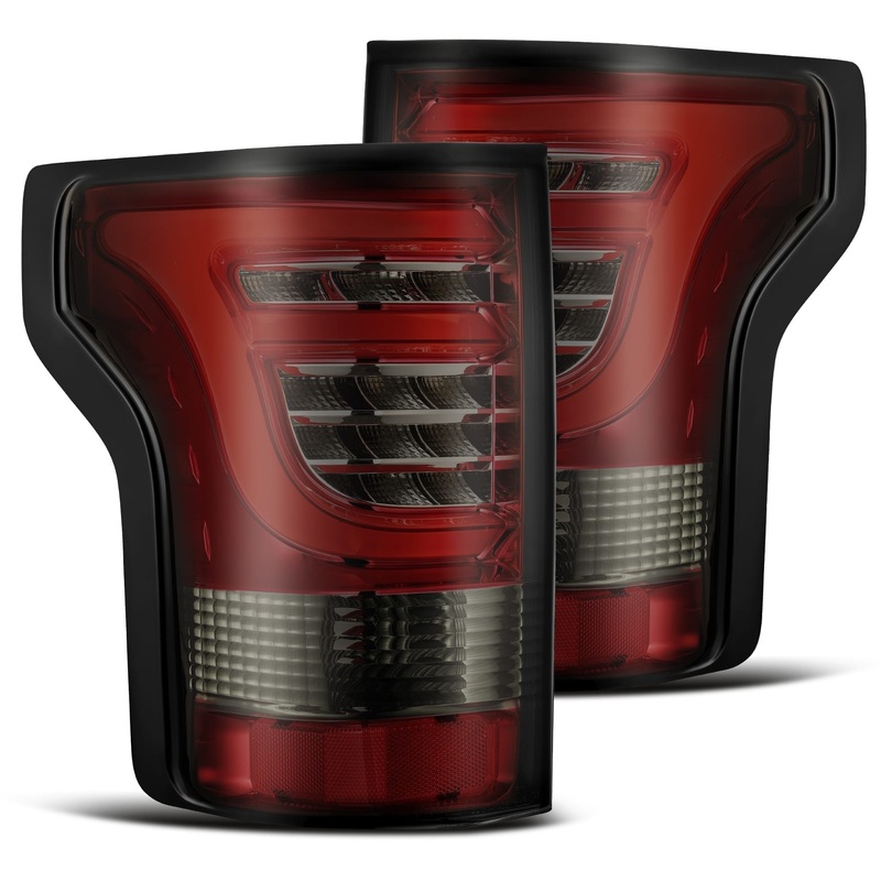 ALPHAREX 2015-2020 Ford F-150 PRO-Series LED Tail Lights Red Smoke