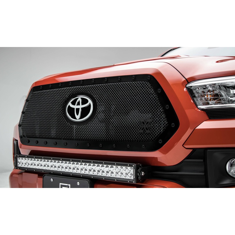T-REX Grilles 6719511-BR Black Mild Steel Small Mesh Grille Fits 2018-2023 Toyota Tacoma