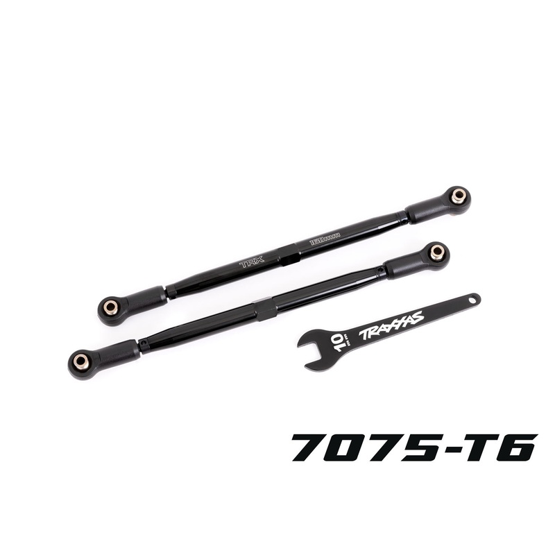 Traxxas toe links front black aluminum