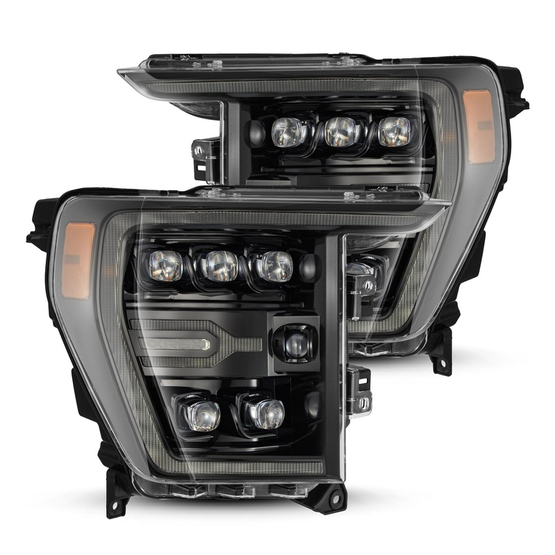 ALPHAREX 2021-2023 Ford F-150 NOVA-Series LED Projector Headlights Alpha-Black