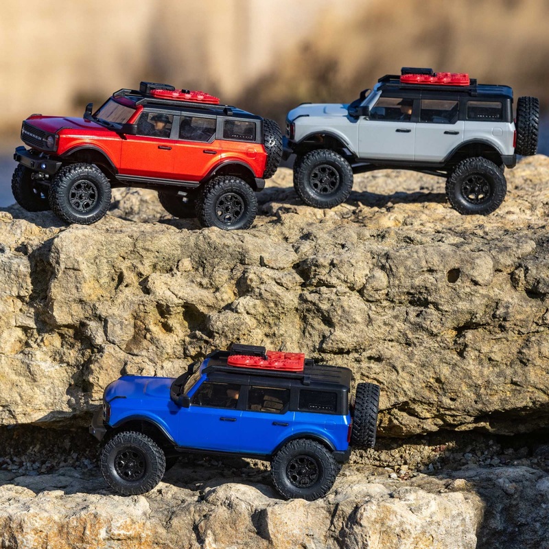 Axial 1/24 SCX24 2021 Ford Bronco 4WD Truck Brushed RTR, Red