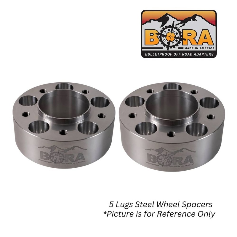 BORA 2007-2017 JEEP Wrangler Unlimited JKU Steel 1.75″ Wheel Spacers  (Bolt Pattern 5×127 / Hub Bore 71.5) (Sold by Pair)