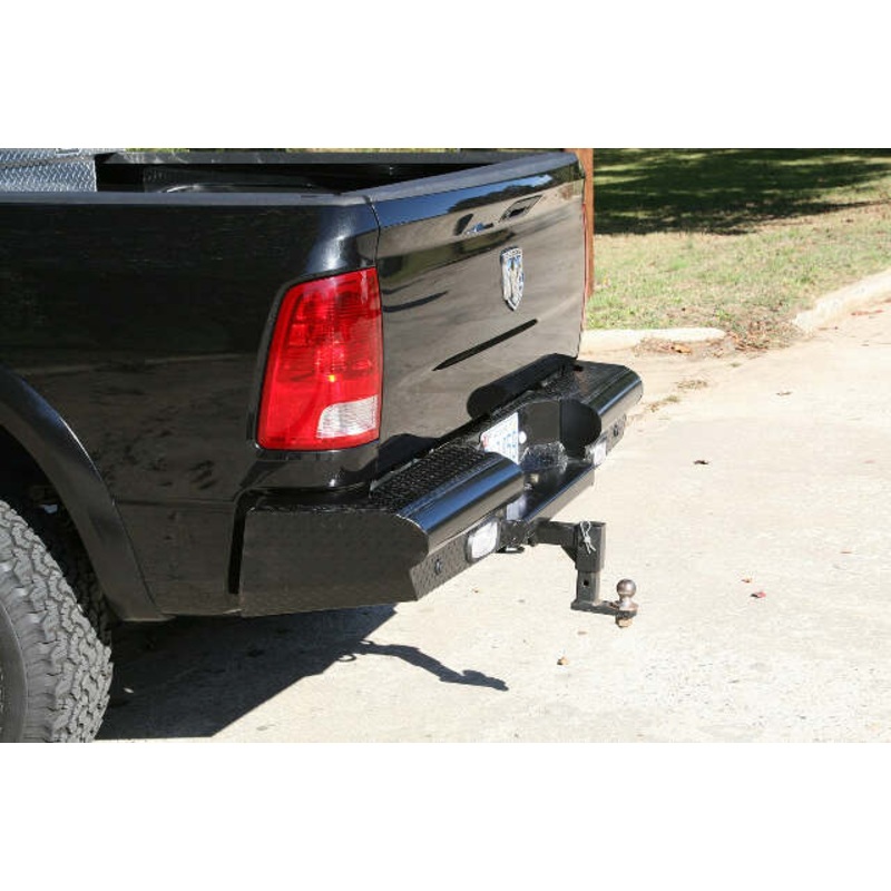 Fab Fours DR10-T2950-1 Black Steel Ranch Rear Bumper