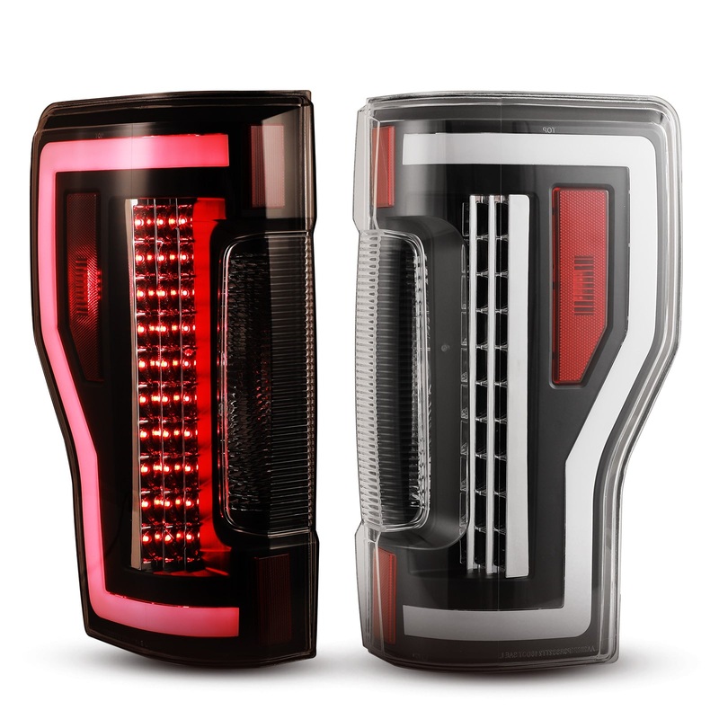For 2017-2019 Ford F-250 / F-350 / F-450 Super Duty LED Sequential Tail lights – Black/Clear