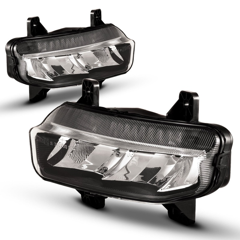 For 2019-2024 Dodge RAM 1500 2500 3500 LED Fog Lights – Clear