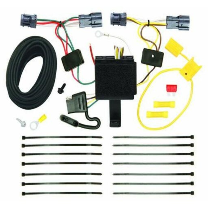 TEKONSHA Tow Ready T-One T-Connector Harness, 4-Way Flat, Compatible with Select KIA Sorento, Black