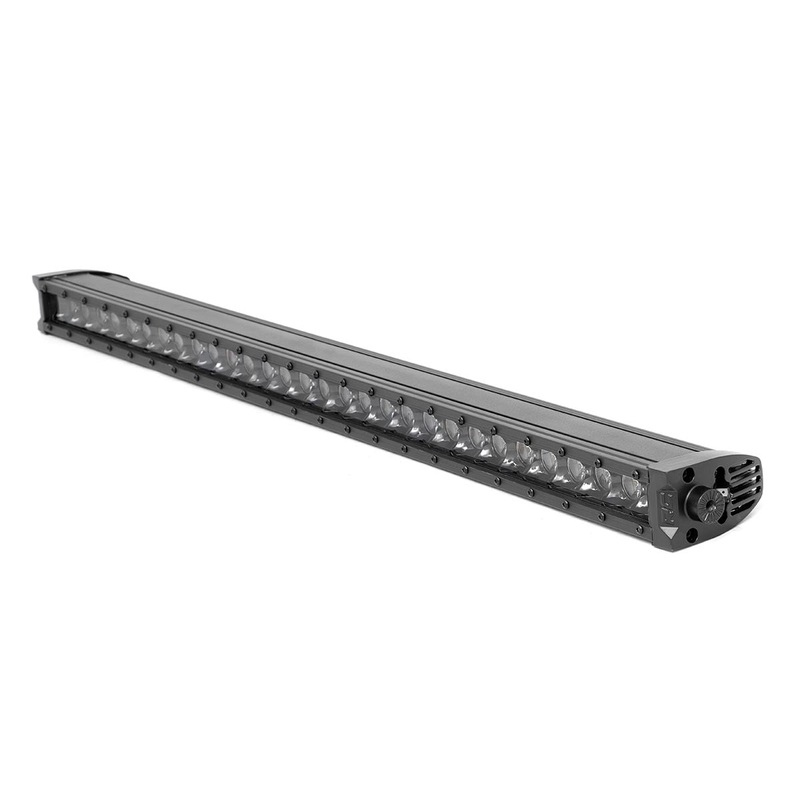 30 Inch Black Series LED Light Bar | Single Row | Cool White DRL