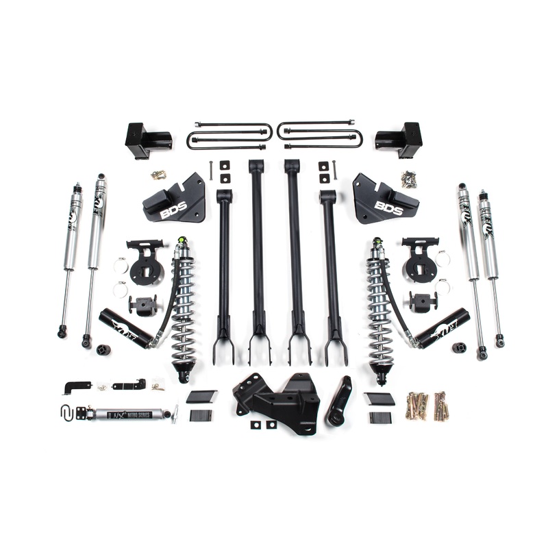 BDS Suspension 4″ Coil-Over 4-Link Suspension System 2017-2019 Ford F250/F350 4WD Diesel Only 1537F