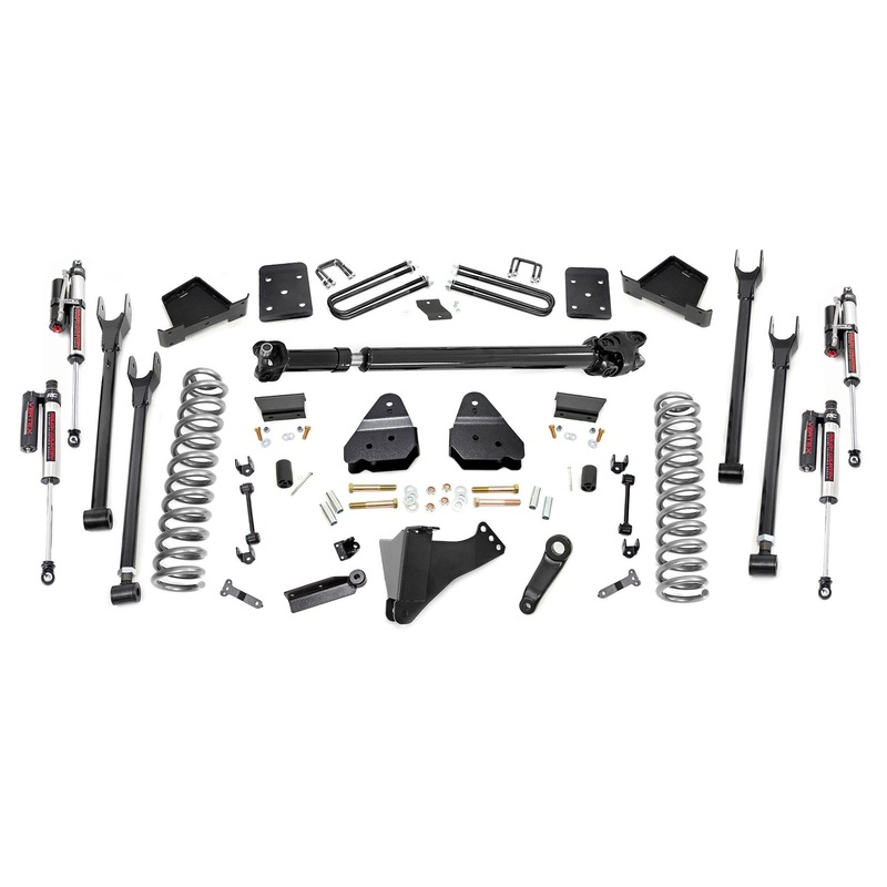 Rough Country 6 Inch Lift Kit Diesel 4 Link D/S Vertex Fits Ford F-350 4WD 2017-2022