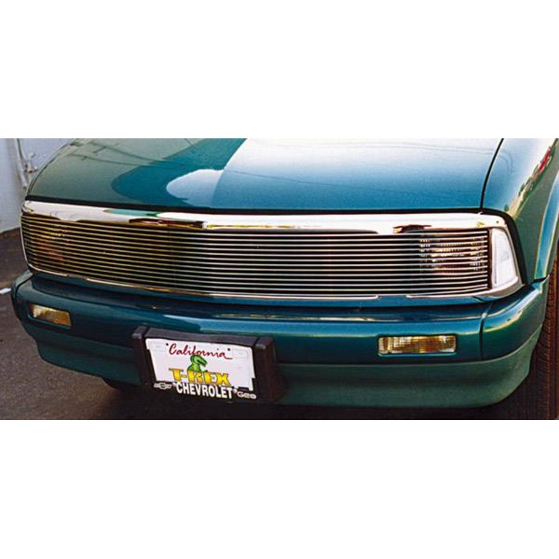 T-REX Grilles 20250 Polished Aluminum Horizontal Phantom Grille Fits 1995-1997 Chevrolet S-10 Blazer