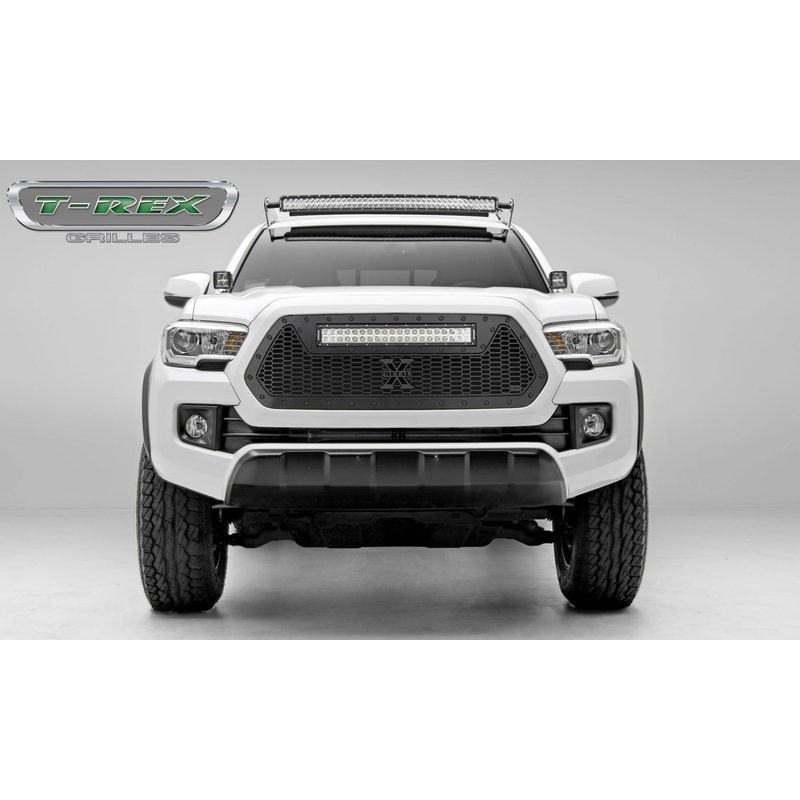 T-REX Grilles 7319411-BR Black Mild Steel Laser Cut Pattern Grille Fits 2016-2017 Toyota Tacoma