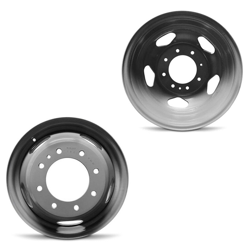 17×6.5 Road Ready RRW-8094 Grey 11-UP GM DUALLY Steel Wheels 8×210 Set of 4 (Fits Stock Tire Sizing)