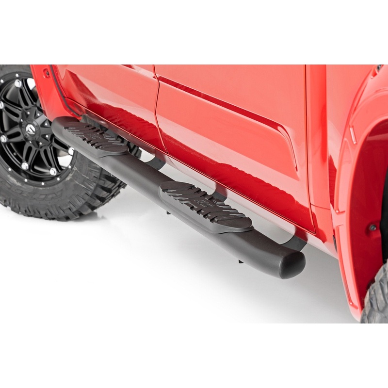 Oval Nerf Steps | Crew Cab | Black | Toyota Tundra 2WD/4WD (2022-2024)