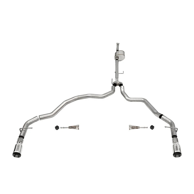 Corsa Performance – Xtreme, Sport / 3.0 in Cat-Back Dual Rear Exit | 2021-24 Ford F-150 5.0L V8 (145.4″ WB)