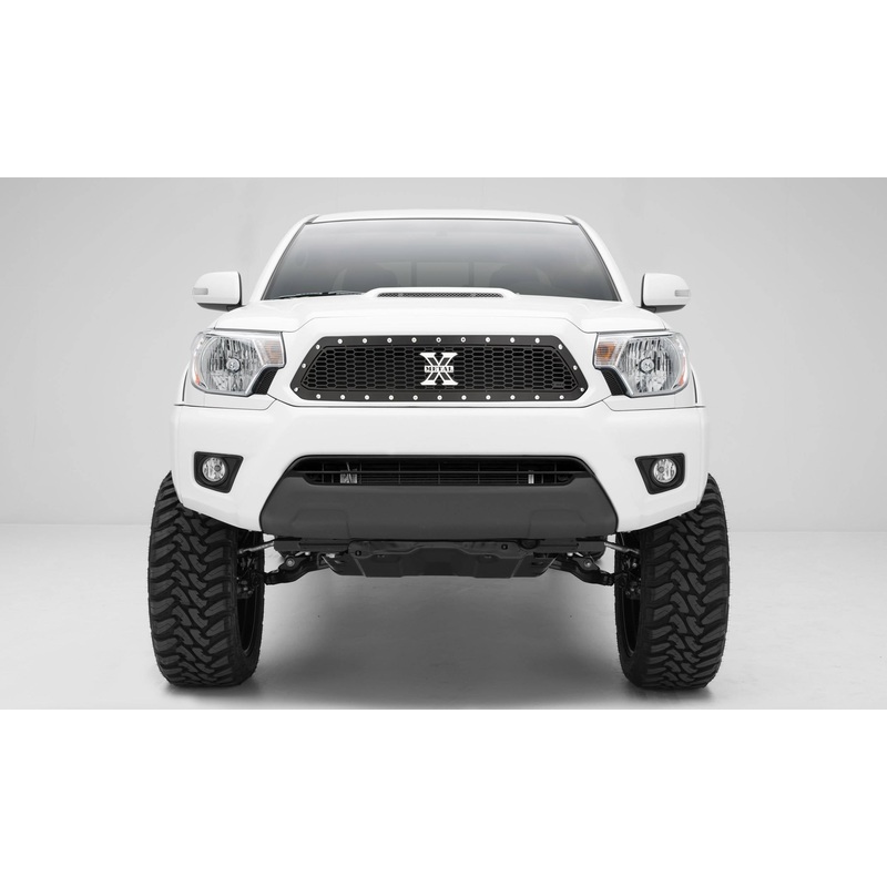 T-REX Grilles 7719381 Black Mild Steel Laser Cut Pattern Grille Fits 2012-2015 Toyota Tacoma