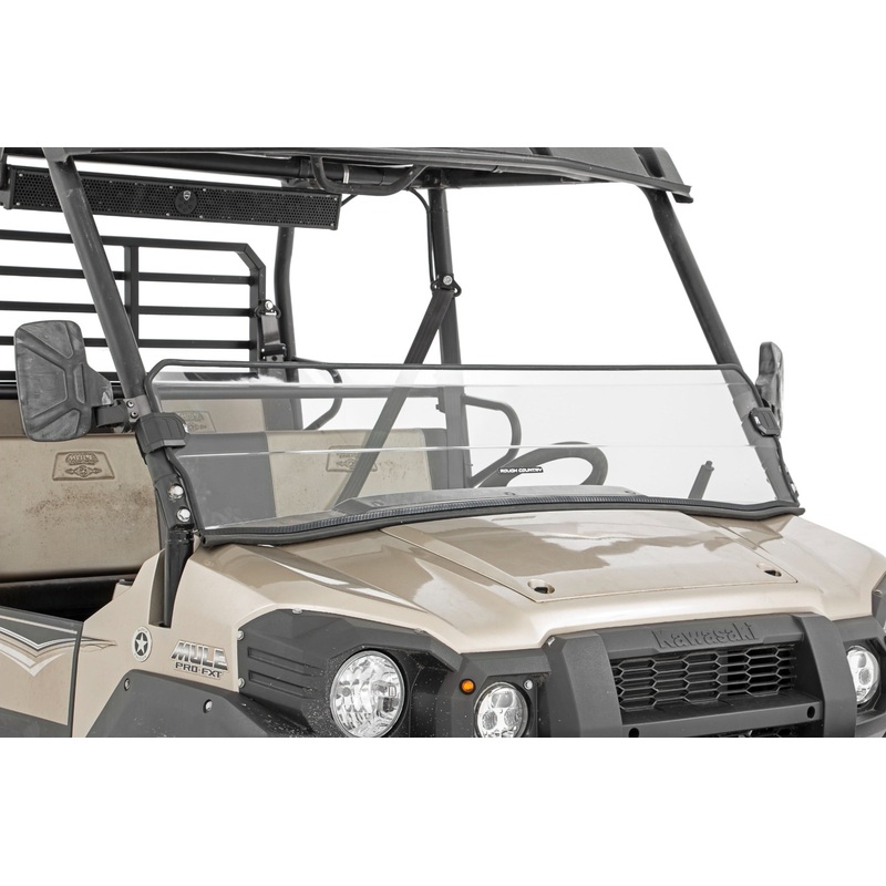 Half Windshield | Scratch Resistant | Kawasaki Mule
