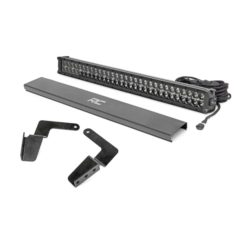 LED Light Kit | Bumper Mount | 30″ Black Dual Row | White DRL | Toyota FJ Cruiser (07-14)