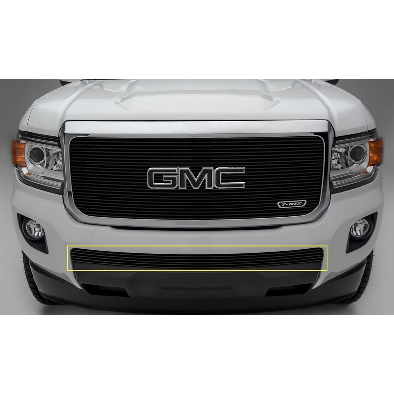 T-REX Grilles 25371B Black Aluminum Horizontal Bumper Grille Fits 2015-2020 GMC Canyon