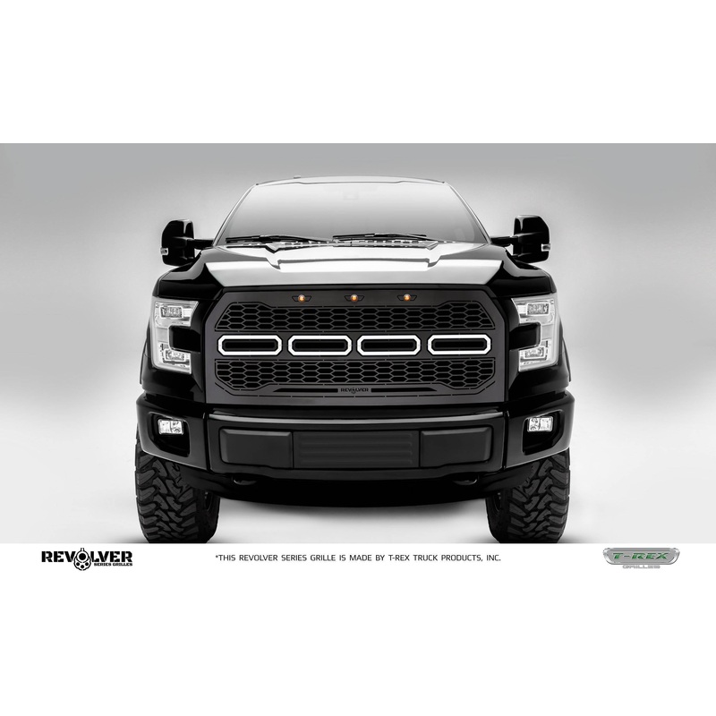 T-REX Grilles 6515751 Black Mild Steel Laser Cut Pattern Grille Fits 2015-2017 Ford F-150