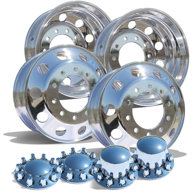 Dura-Bright EVO Polished 22.5″ 4 Wheel Kit